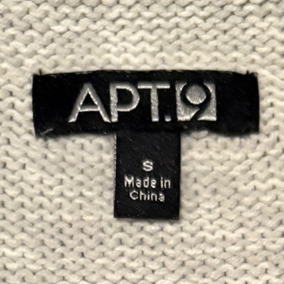 Women's Apt. 9 Cotton Open Cardigan, Ornamental Metal Buttons with Wrap Tie - Picture 3 of 5